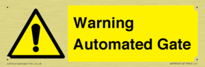 Warning Automated Gate